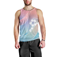 Aloha Hawaii Floral Tapa Men Tank Top Patchwork Pastel Candy - Polynesian Pride