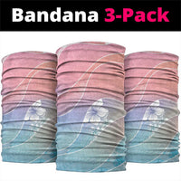 Aloha Hawaii Floral Tapa Neck Gaiter Patchwork Pastel Candy - Polynesian Pride