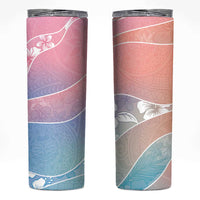 Aloha Hawaii Floral Tapa Skinny Tumbler Patchwork Pastel Candy - Polynesian Pride