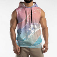 Aloha Hawaii Floral Tapa Sleeveless Hoodie Patchwork Pastel Candy - Polynesian Pride