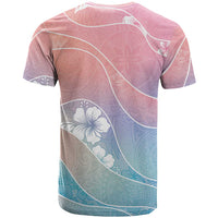 Aloha Hawaii Floral Tapa T Shirt Patchwork Pastel Candy - Polynesian Pride