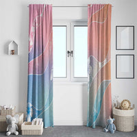 Aloha Hawaii Floral Tapa Window Curtain Patchwork Pastel Candy - Polynesian Pride