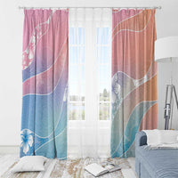 Aloha Hawaii Floral Tapa Window Curtain Patchwork Pastel Candy - Polynesian Pride