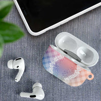 Hawaii Aloha Plumeria Lei Pastel Candy Palaka AirPods Case LT7 - Polynesian Pride