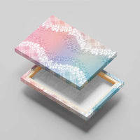 Hawaii Aloha Plumeria Lei Pastel Candy Palaka Canvas Wall Art - Polynesian Pride