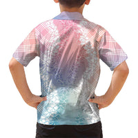 Hawaii Aloha Plumeria Lei Pastel Candy Palaka Hawaiian Shirt - Polynesian Pride