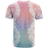 Hawaii Aloha Plumeria Lei Pastel Candy Palaka T Shirt - Polynesian Pride