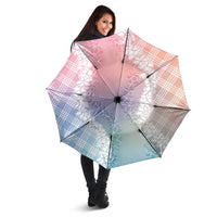 Hawaii Aloha Plumeria Lei Pastel Candy Palaka Umbrella - Polynesian Pride