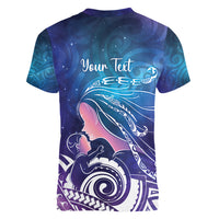 New Zealand Mother's Day Women V-Neck T-Shirt Maori Hari Ra Mama