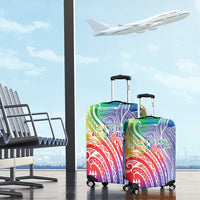 Aloha Pride Rainbow Tie Dye Luggage Cover Humpback Whale - Love is Love LT7 - Polynesian Pride