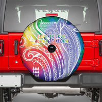 Aloha Pride Rainbow Tie Dye Spare Tire Cover Humpback Whale - Love is Love