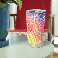 Aloha Pride Rainbow Tie Dye Tumbler Cup Humpback Whale - Love is Love
