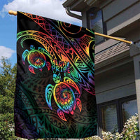 Hawaii Pride Garden Flag Rainbow Swirls LT7 - Polynesian Pride