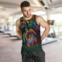 Hawaii Pride Men Tank Top Rainbow Swirls