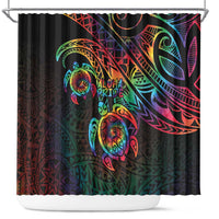 Hawaii Pride Shower Curtain Rainbow Swirls LT7 Colorful - Polynesian Pride