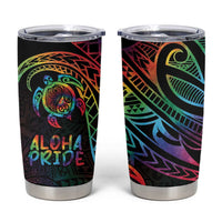 Hawaii Pride Tumbler Cup Rainbow Swirls