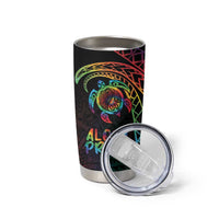 Hawaii Pride Tumbler Cup Rainbow Swirls