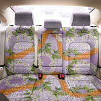 Aloha Festive Hawaii Back Car Seat Cover Mokihana - Maile and Ilima on Lilac - Polynesian Pride