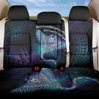 Polynesian Tala Manta Ray Back Car Seat Cover Nowhere You Could Go That I Won't Be With You LT7 One Size Purple Teal - Polynesian Pride