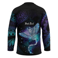 Polynesian Tala Manta Ray Hockey Jersey Nowhere You Could Go That I Won't Be With You - Polynesian Pride