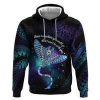 Polynesian Tala Manta Ray Hoodie Nowhere You Could Go That I Won't Be With You - Polynesian Pride