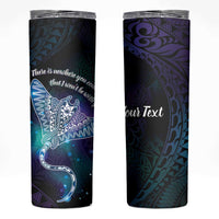Polynesian Tala Manta Ray Skinny Tumbler Nowhere You Could Go That I Won't Be With You - Polynesian Pride