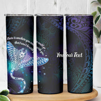 Polynesian Tala Manta Ray Skinny Tumbler Nowhere You Could Go That I Won't Be With You - Polynesian Pride