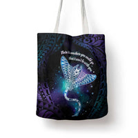 Polynesian Tala Manta Ray Tote Bag Nowhere You Could Go That I Won't Be With You LT7 - Polynesian Pride