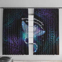 Polynesian Tala Manta Ray Window Curtain Nowhere You Could Go That I Won't Be With You - Polynesian Pride