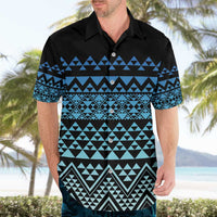 Maori Niho Taniwha Te Wheiao Hawaiian Shirt Moana Blue - Polynesian Pride