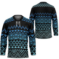 Maori Niho Taniwha Te Wheiao Hockey Jersey Moana Blue LT7 - Polynesian Pride