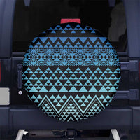 Maori Niho Taniwha Te Wheiao Spare Tire Cover Moana Blue LT7 No hole Blue - Polynesian Pride