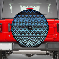 Maori Niho Taniwha Te Wheiao Spare Tire Cover Moana Blue LT7 - Polynesian Pride