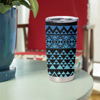 Maori Niho Taniwha Te Wheiao Tumbler Cup Moana Blue - Polynesian Pride