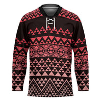 Maori Niho Taniwha Te Wheiao Hockey Jersey Terracotta - Polynesian Pride