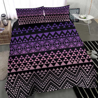 Maori Niho Taniwha Te Wheiao Bedding Set Waiporoporo - Polynesian Pride