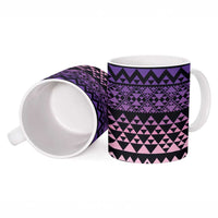 Maori Niho Taniwha Te Wheiao Ceramic Mug Waiporoporo - Polynesian Pride