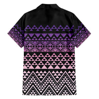 Maori Niho Taniwha Te Wheiao Family Matching Off Shoulder Maxi Dress and Hawaiian Shirt Waiporoporo - Polynesian Pride