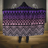 Maori Niho Taniwha Te Wheiao Hooded Blanket Waiporoporo - Polynesian Pride
