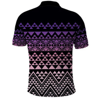 Maori Niho Taniwha Te Wheiao Polo Shirt Waiporoporo - Polynesian Pride