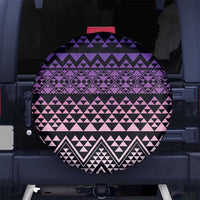 Maori Niho Taniwha Te Wheiao Spare Tire Cover Waiporoporo LT7 No hole Purple - Polynesian Pride