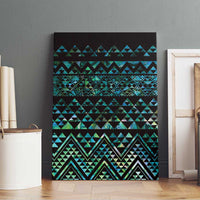 Maori Niho Taniwha Te Wheiao Canvas Wall Art Paua Shell LT7 - Polynesian Pride