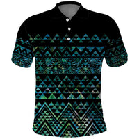 Maori Niho Taniwha Te Wheiao Polo Shirt Paua Shell - Polynesian Pride