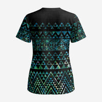 Maori Niho Taniwha Te Wheiao Scrub Top Paua Shell - Polynesian Pride