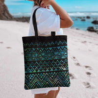 Maori Niho Taniwha Te Wheiao Tote Bag Paua Shell - Polynesian Pride