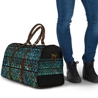 Maori Niho Taniwha Te Wheiao Travel Bag Paua Shell - Polynesian Pride