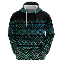 Maori Niho Taniwha Te Wheiao Zip Hoodie Paua Shell - Polynesian Pride