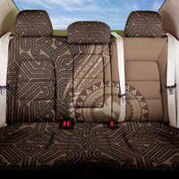 Papua New Guinea Oro Tapa Motif Back Car Seat Cover Classic LT7 One Size Brown - Polynesian Pride