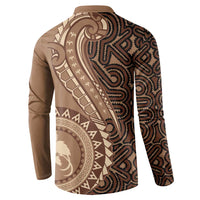 Papua New Guinea Oro Tapa Motif Button Sweatshirt Classic