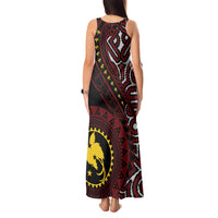 Papua New Guinea Oro Tapa Motif Tank Maxi Dress Special LT7 - Polynesian Pride